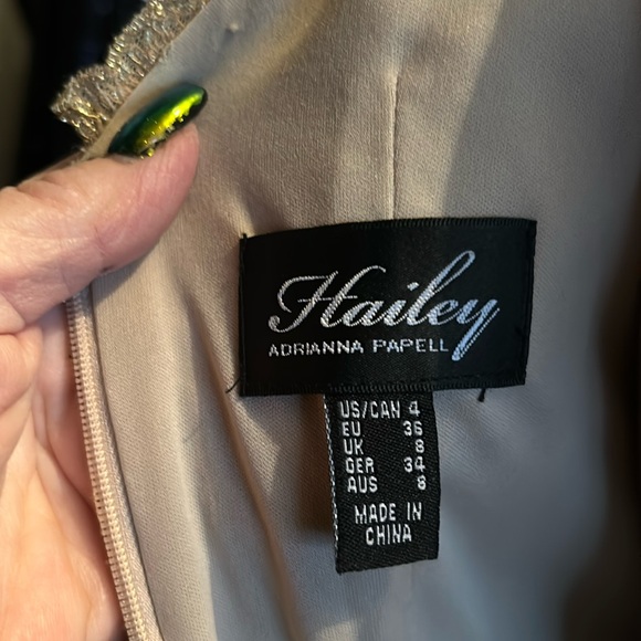 Bejewelled Adrianna Papell metallic dress - Picture 5 of 17